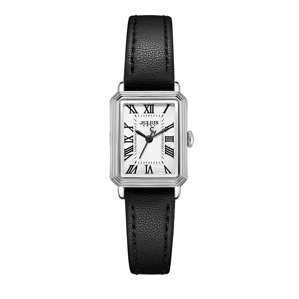 Jyullieoseu Jat-011 Women'S Silent Square Leather Watch