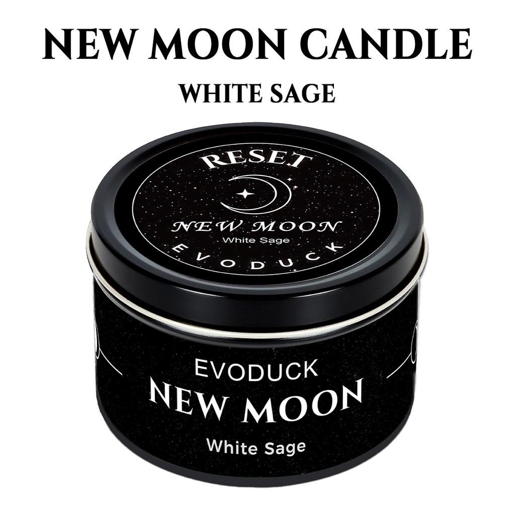 EVODUCK Full Moon Scented Candles 3oz Law of Attraction Manifestation Energy Boosting Christmas Home Decoration Jasmine Candles