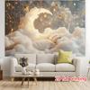 2D Mond Stern Wolke Kulisse Geschlechtsenthüllungsparty Fotografie Hintergrund
