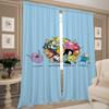 Zasłony Okienne Kuchenne do Salonu 2 Sztuki Zasłony Zaciemniające Zasłona na Drzwi A-adventure Time Przegroda Dekoracja Sypialni