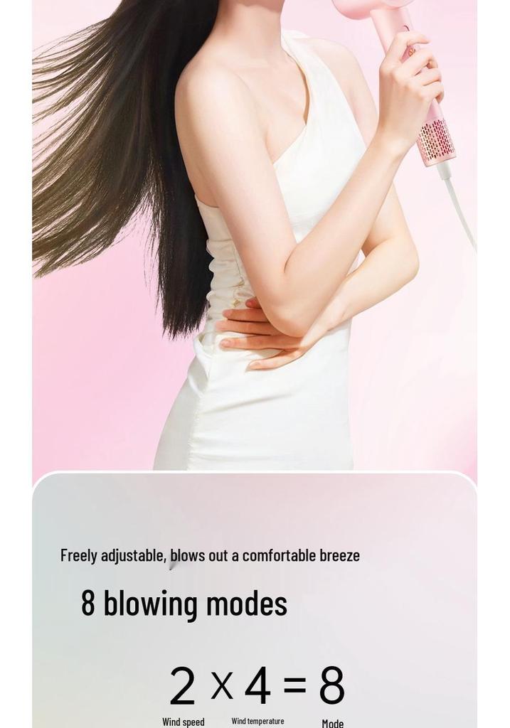 High-Speed Negative Ion Hair Dryer, Hot/Cold Settings, Constant Temperature, Gentle Hair Care, Fast Drying, High Airflow