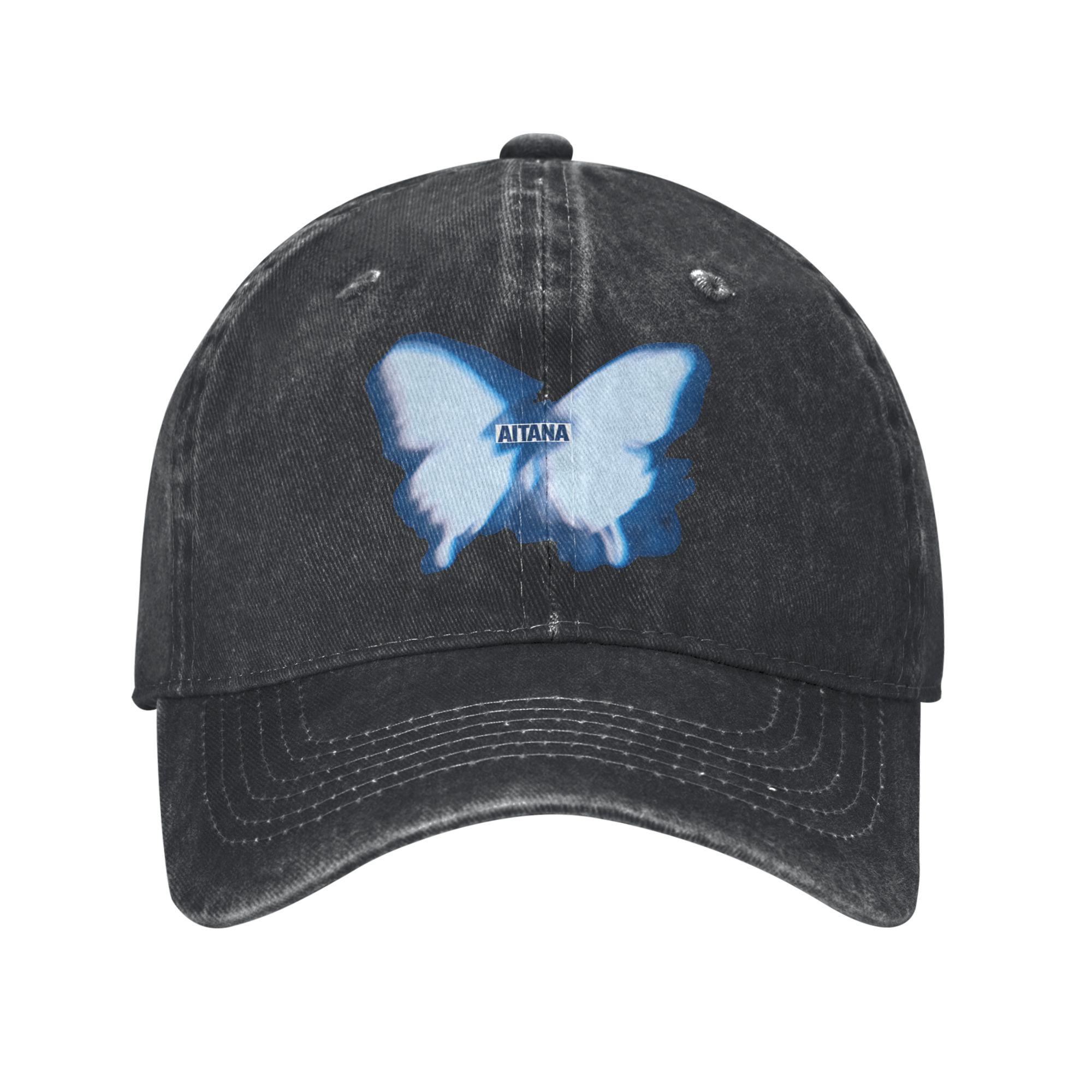

Washed Baseball Cap Butterfly Aitanas Spanish Singer Summer Hip Hop Hats For Unisex-Teens Cool Hiking Fishing Sun Snapback Cap One Size