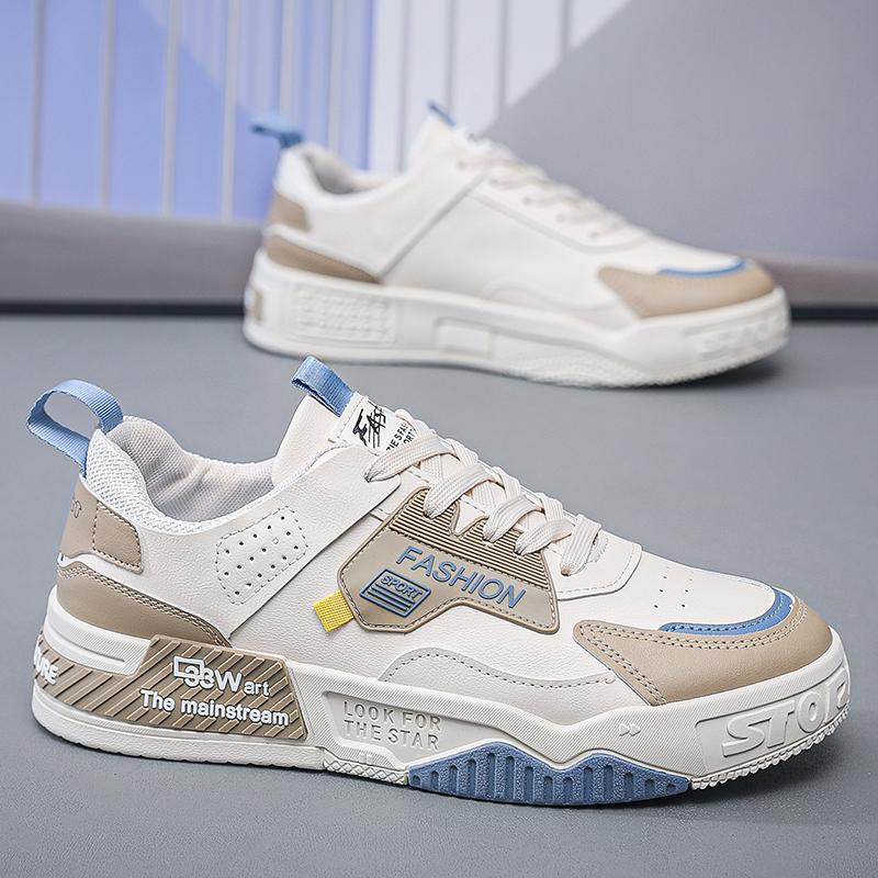 Fashion Men Casual Shoes Comfortable Sports Sneakers Leather Men Boots Platform Shoes Hard-Wearing Sneakers Mens Vulcanize Shoes