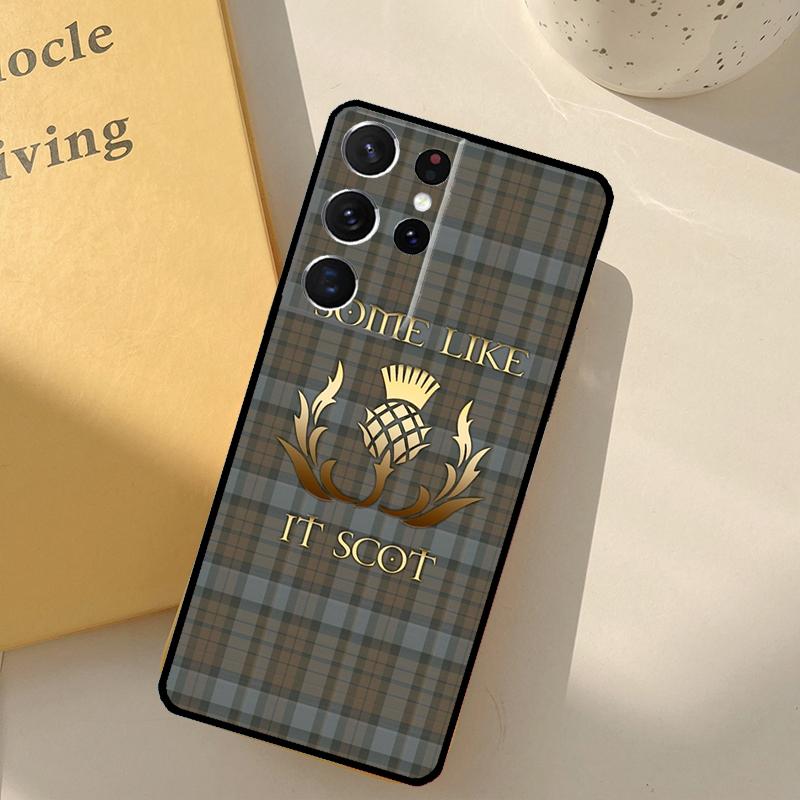 Outlander Tartan Sassenach Baksida För Samsung Galaxy S23 S21 Ultra S20 FE S9 S10 S22 Plus Note 10 Plus S22 Ultra Fodral