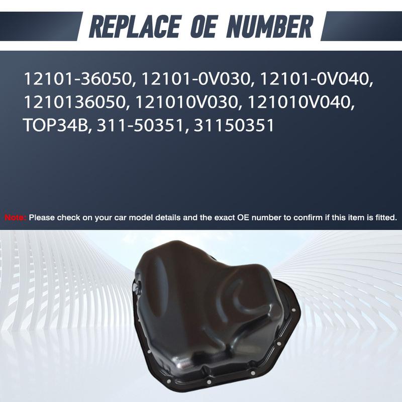 Engine Oil Pan For Scion tC Coupe Toyota RAV4 Sport Utility L4 2.5 L Petrol 2009-2017 12101-36050 12101-0V030 12101-0V040