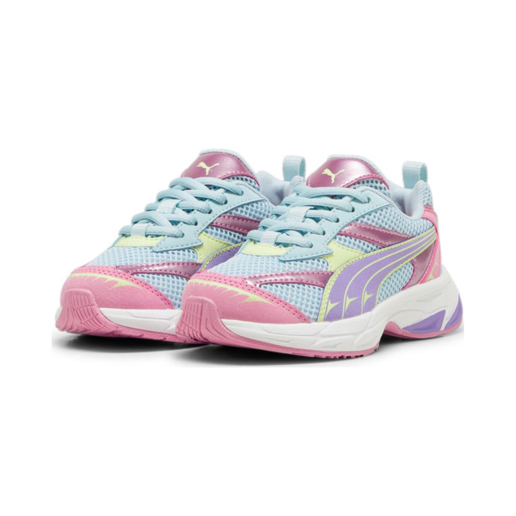 Puma Morphic Mystery Garden Ps Comfortable Retro Kids Casual Shoes Kids Casual Shoes Blue Pink 397884-02