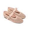 Fashion Summer Woven Hollow Out Flat Sole Single Shoes Comfortable Women Low Heel Commuting Studentsshoes Fashionable Handmade Sandal 45