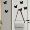 Gold/Silver/Black Butterfly Shaped Wall Hanger Stainless Steel Key Holder Rack Towel Hangers  Hats