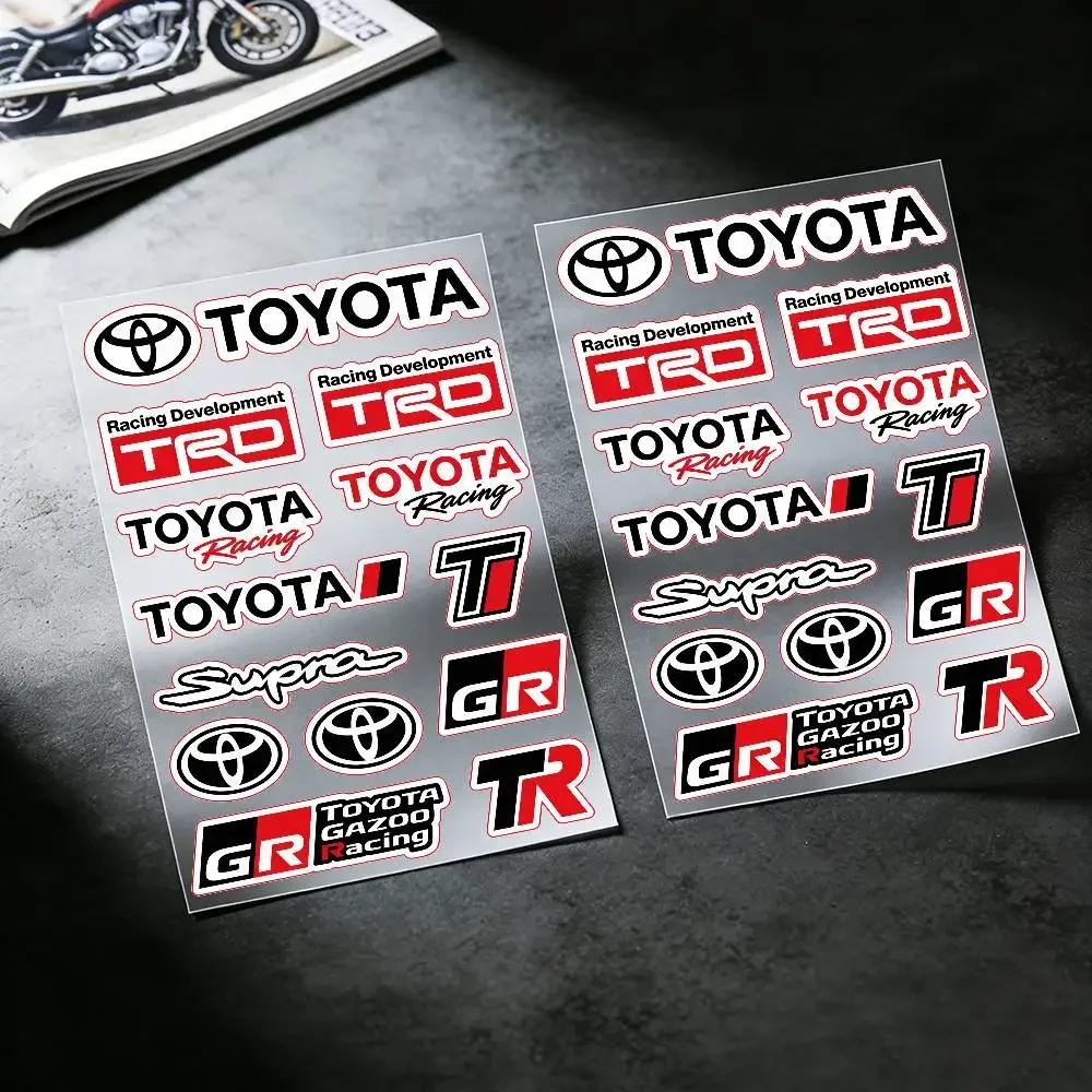 DFCMQJ1 FOR TOYOTA TRO Universal Multi-Purpose Reflective Waterproof Stickers Scratch Conceal For Auto Bike Helmet Mug Fridge Decoration