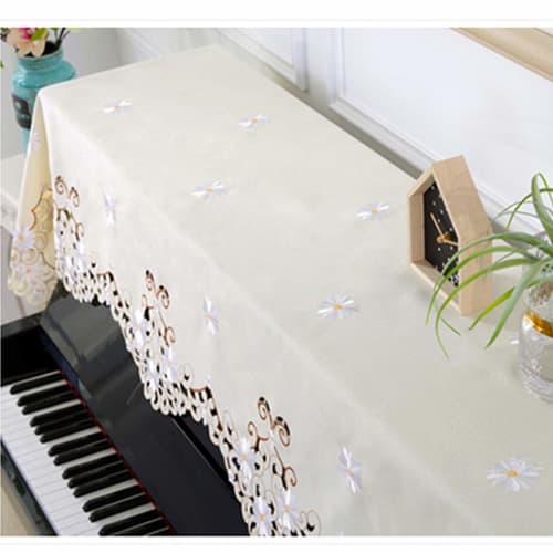 HIMENO Upright Piano Cover, Top Cover for Keyboards and Digital Pianos, Dustproof, Durable, High-Quality, and Elegant (Fits 148-153cm Openings) Thick,