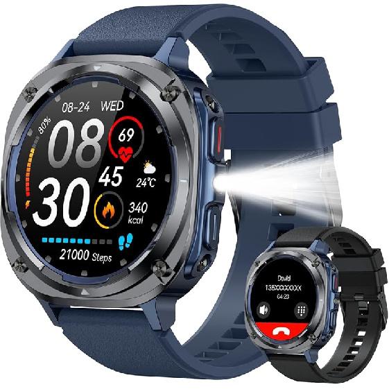 Chytré hodinky pro muže Fitness tracker: Bluetooth Make Answer Call Digitální pánské hodinky Vodotěsné Chytré hodinky pro běh pro telefony Android iPhone Samsung