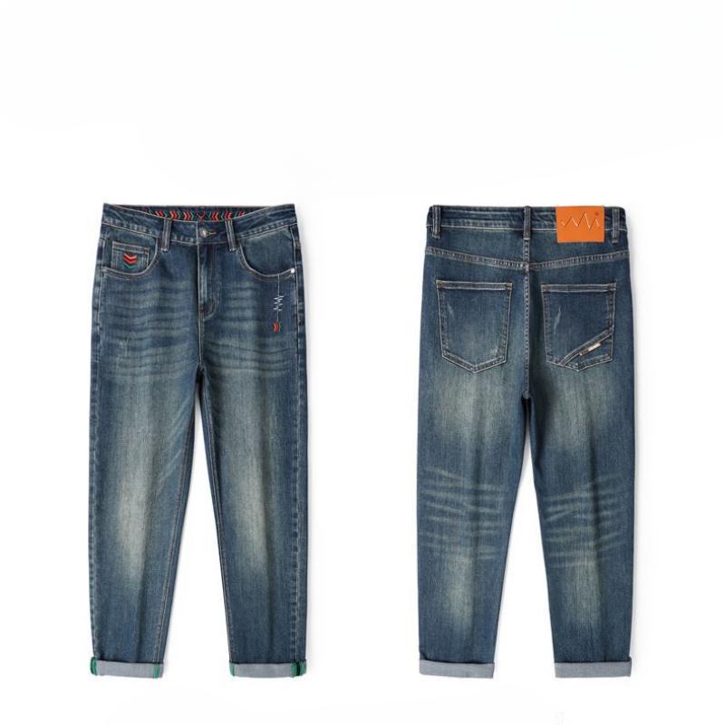Harem Jeans Men's Spring Cotton Elastic Harem Trousers Men's Loose Spring American Big Cow Casual Pants Men's Spring