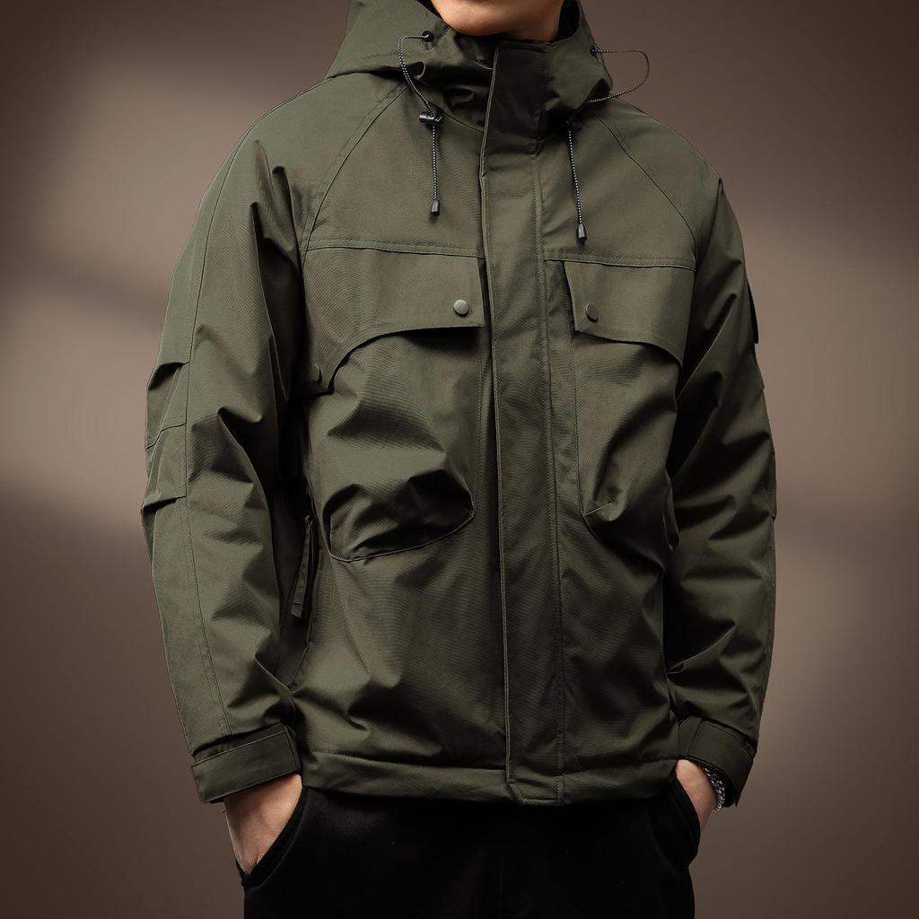 Men's High-End Retro Cotton Jacket: 2025 Autumn/Winter Outdoor & Commuting Essential
