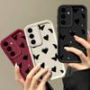Stoßfeste Handyhülle mit Love Hearts Butterfly Print für Samsung S25 Ultra S24 FE S23 S22 A56 A36 A16 A55 A06 A15 A35 A05, matte TPU-Schutzhülle
