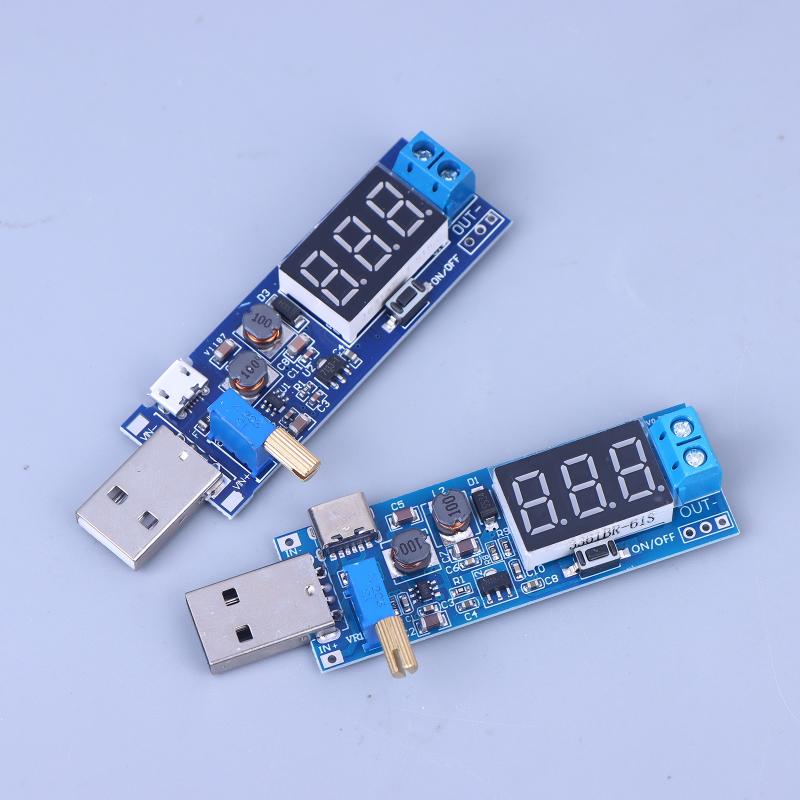 USB Step-Up / Step-Down Netzteilmodul Boost-Wandler DC-DC 5V auf DC 1,2V-24V Einstellbarer Ausgang