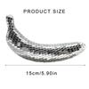 Shining Banana Shape Figurine Fruit Statue Reflective Discos Ornament for Dance Parties and Special Event Decoration