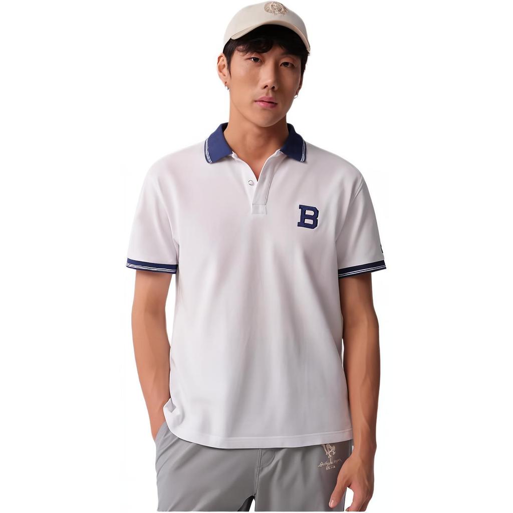 New Era MLB Brooklyn Dodgers Loose Logo Embroidered Color Block Short Sleeve Polo Shirt Unisex Polo Shirts White 14187362