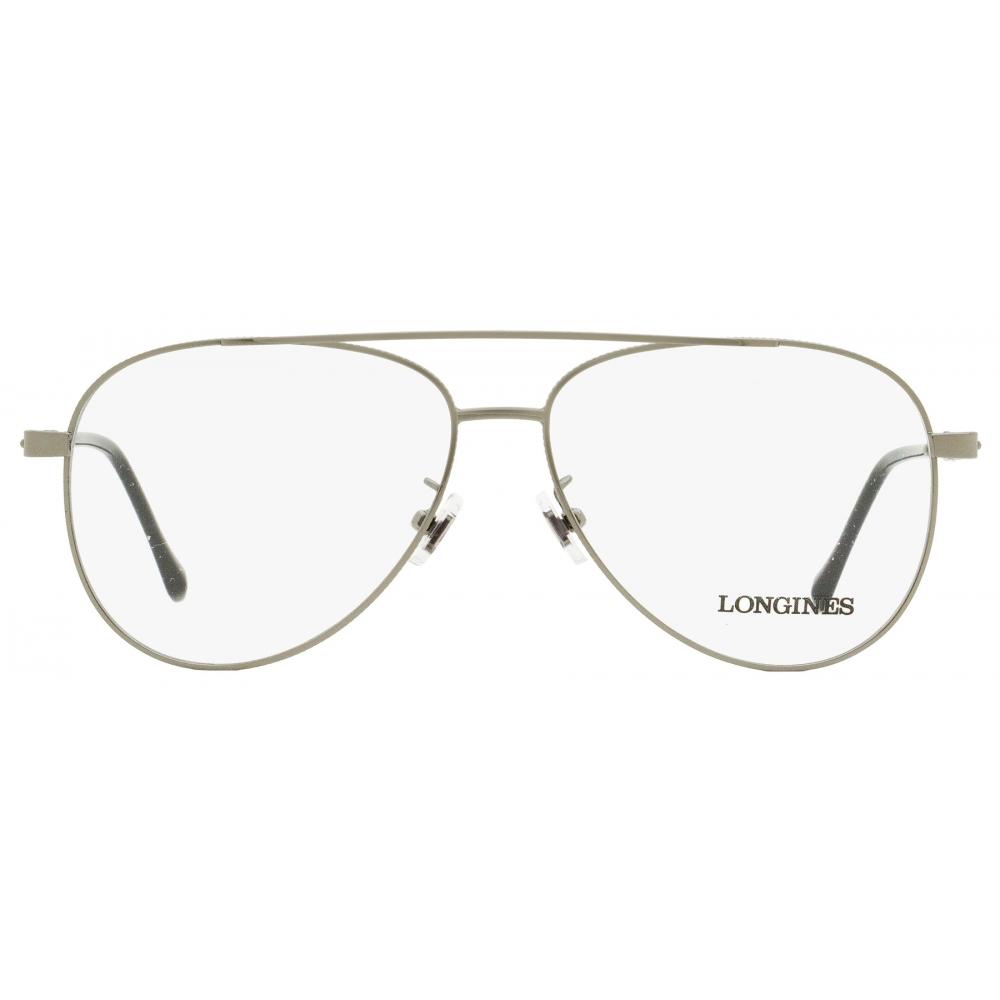 LongineS Men S Aviator eyeglaSSeS Lg5003h 008 Gunmetal Black 56mm 008