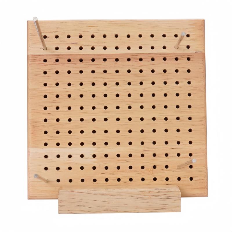 6-piece 1 set of 5.9-inch crochet square fence with needle, nail free bamboo board crochet square gift set