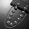 Punk Body Chain Silver Waistband Elegant Skull Waist Chain  Ladies