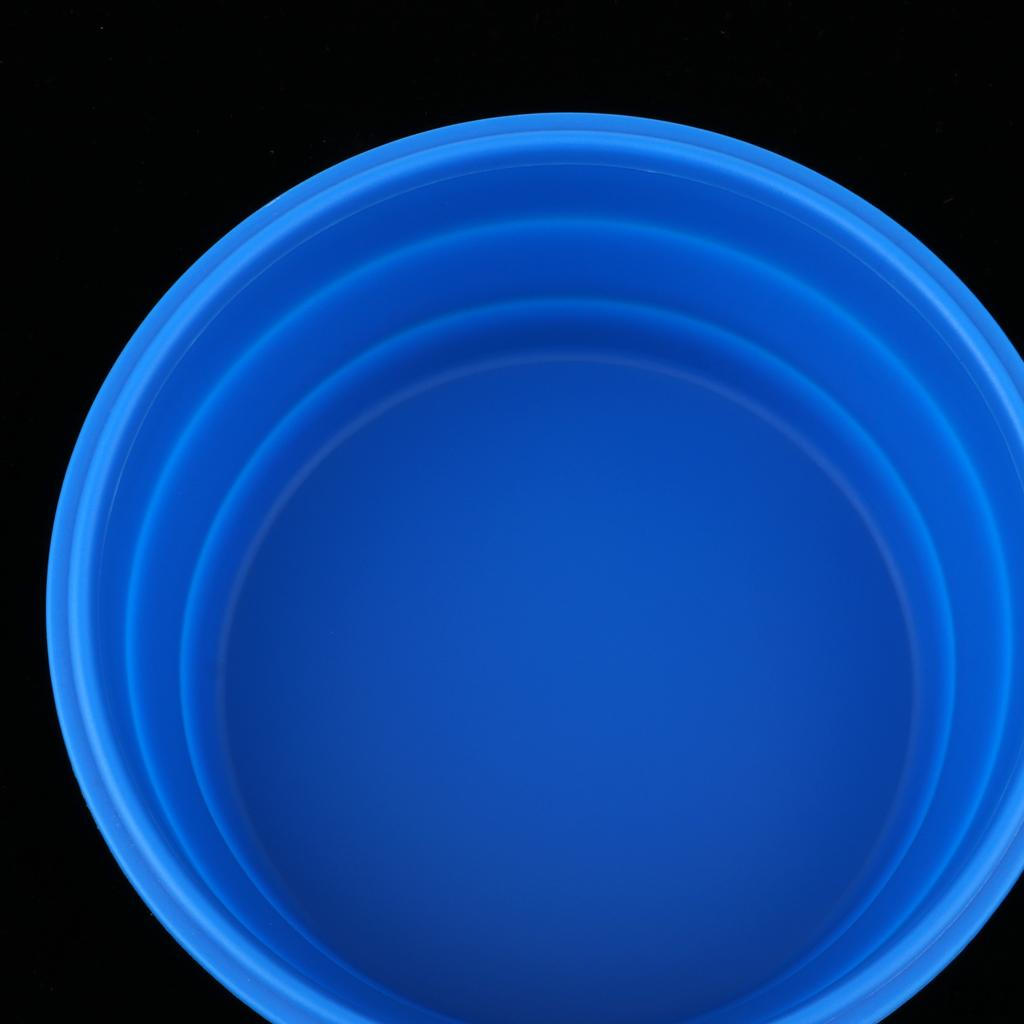 Lid, Silicone Folding Storage Container for Camping Picnic, Microwave & Freezer