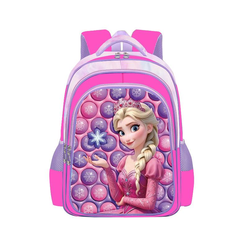 Disney Mickey Stitch und Disney Prinzessin Kinderrucksack Jungen Mädchen Cartoon Schultaschen 42x32x16cm