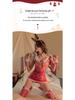 Yi Yue Christmas Reindeer Lingerie Set with Cutout Mesh Pajamas (Women's 8170)