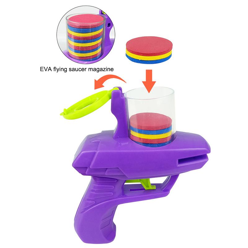 Foam Disc Blaster Toy Lightweight Easy Operate Durable Children Plaything Suitable for Backyard Activities Family Picnics Party Fun