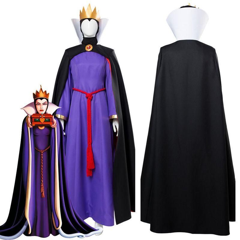 Bezauberndes Schneewittchen Böse Königin Kleid Outfit für Erwachsene Halloween Karnevalsveranstaltungen