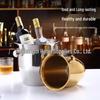 ZISIZ 5L Hammered Stainless Steel Ice Bucket