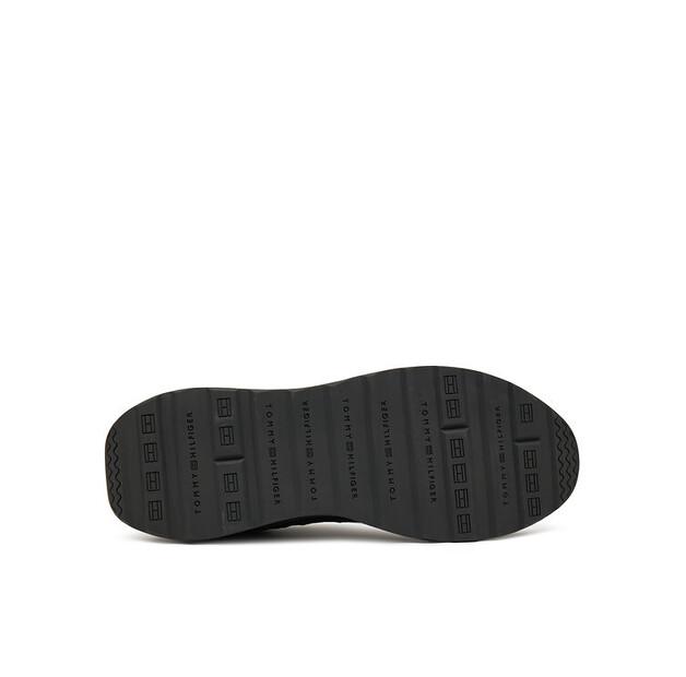 Мужские кроссовки Tommy Hilfiger Retro runner seasonal fm0fm05328 чёрные