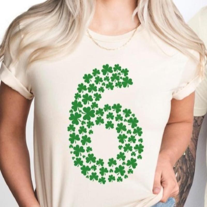 67 Meme St Patricks Funny Irish Lucy Saint Allmatch Shirt Lucky Couple Six Seven Graphic Tshirts Crewneck Shortsleev S