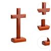 Wooden Cross Catholic Crucifix Easter,3D Carving,Decoration,Spiritual Religious Christians for
