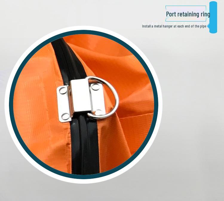 High-Temperature PVC Nylon Retractable Ventilation Duct for Mining and Tunnel Exhaust Fans