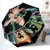 1pz Ombrello Pieghevole Automatico Ben 10 - Compatto Design a 8 Stecche, Plastica e Ferro Resistenti, Uso Quotidiano Z1230063