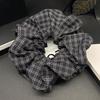 2025 Retro Plaid Fabric Scrunchie Hair Tie for Women