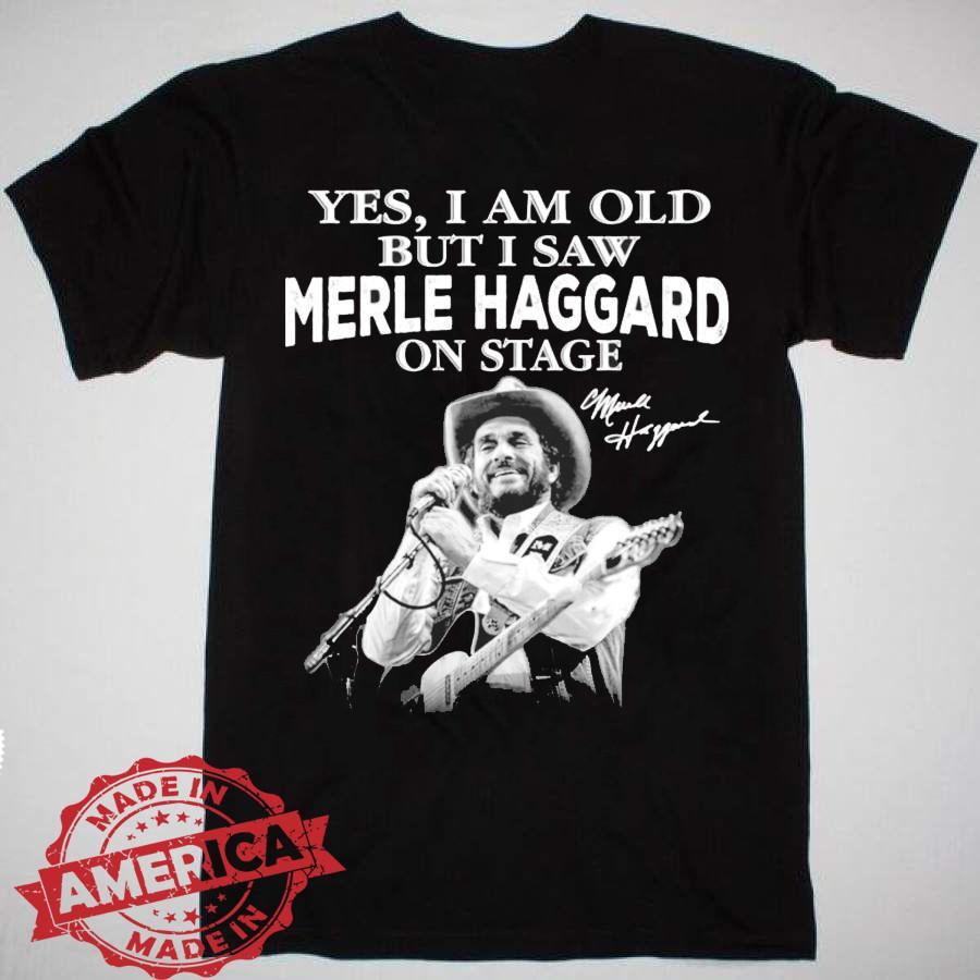 Merle Haggard signature cotton unisex all size t-shirt S-5XL XXXXL
