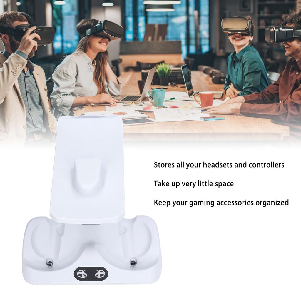 Charger Station LED Indicator Light Quickly Charging Magnetic Suction Storage Base for VR2 Controller Handle Charge Base