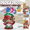 2026 Kalender Diamantmalerei Kalender Set Holz Diamantmalerei Set DIY Diamantkunst Schreibtischkalender Weihnachtsgeschenk