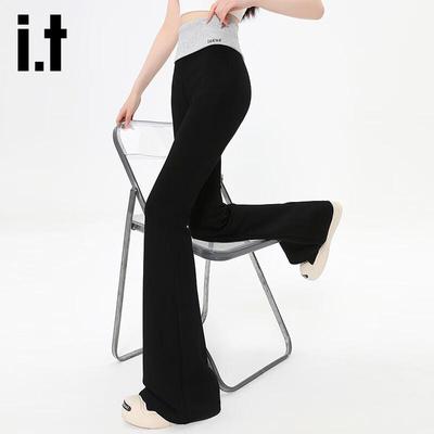 Izzue It Damen Slim Fit Micro-Flared Freizeithose