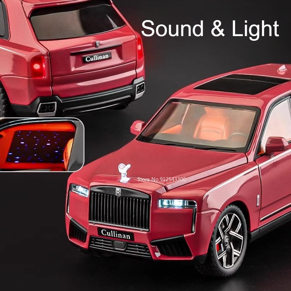 1:24 Rolls-Royce Cullinan Spectre Automodell Spielzeug Sternenhimmel Dach Stoßdämpfung Legierung Druckguss Fahrzeugmodelle Geschenk Ornamente