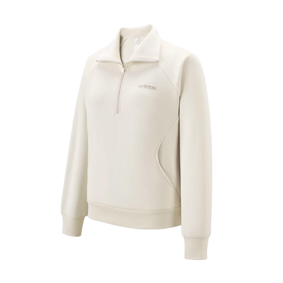 Adidas Sweatshirts Women s Ecru Lapel Moderate KF9668 L