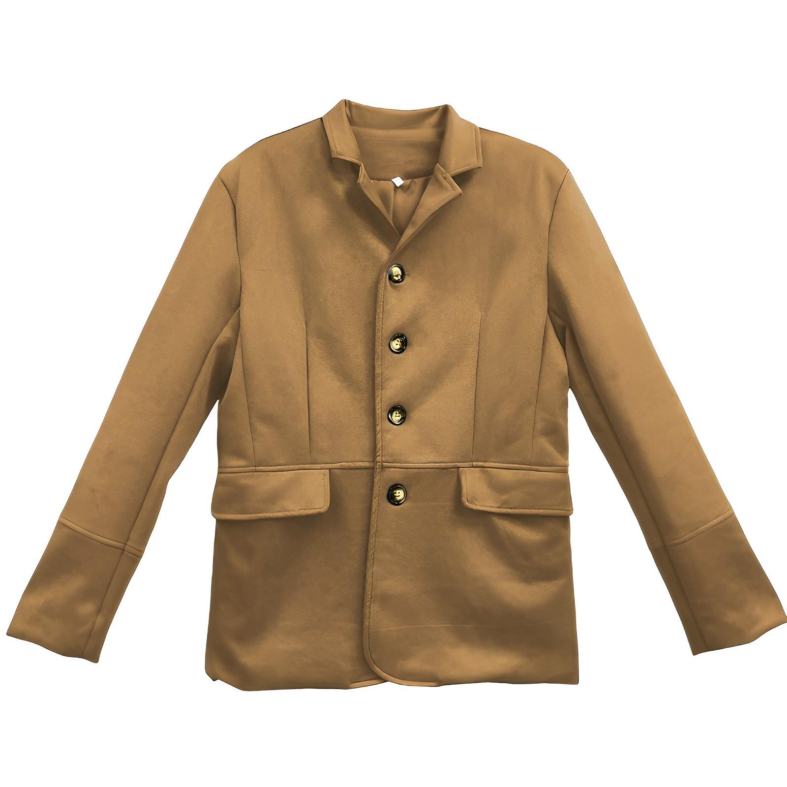 

2024 Горячее предложение, винтажный однобортный костюм с отложным воротником, пальто, мужская повседневная куртка в стиле ретро, ​​мужская одежда, обычная куртка, пальто 5XL хаки