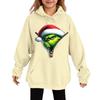 Children's Fashionable Casual Long-sleeved Loose Christmas Print Pullover Hooded Sweatshirt