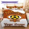 Name Custom Cobreloa Pattern Bedding Set Quilt Cover Pillowcase Home Decor Gift (1 * Duvet Cover + 2 * Pillowcase, Without Core)