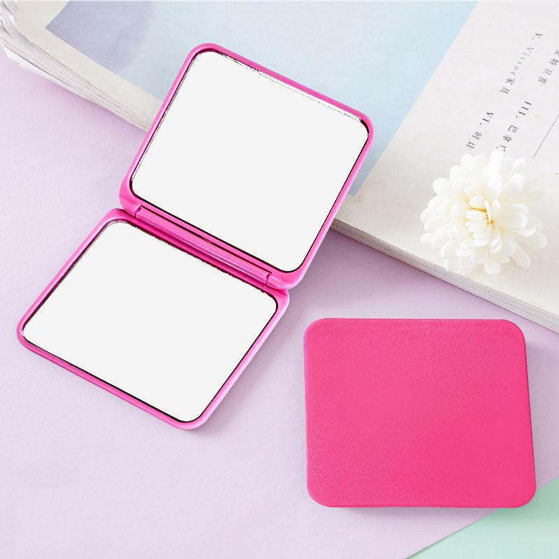 Klappbarer Schminkspiegel Hochauflösend Tragbarer Taschenspiegel Doppelseitiger Damen-Schminkspiegel Rechteckig Kosmetik Make-up Waschtisch