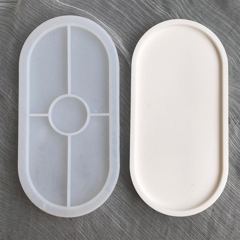 Forma na odlévání ze silikonové pryskyřice pro kutily, oválná forma na odlévání epoxidové pryskyřice, nástroje na výrobu řemeslných šperků, forma na odlévání misky na šperky