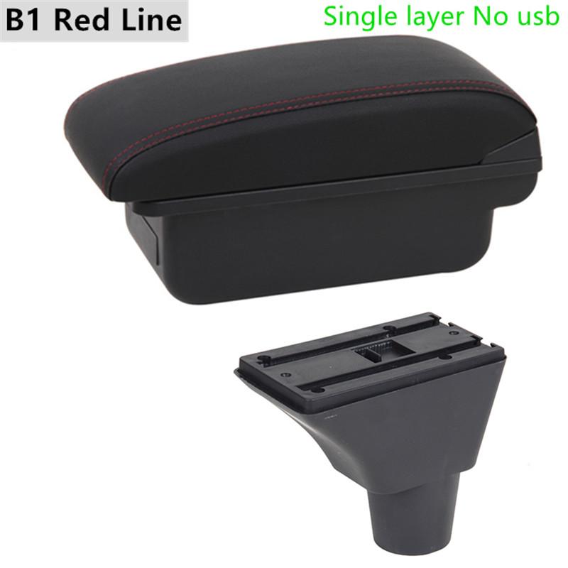 For Seat Ibiza Armrest Box Ibiza 6j Ibiza 6L Central Store Content Storage Box with Cup Holder Products with USB Accessories