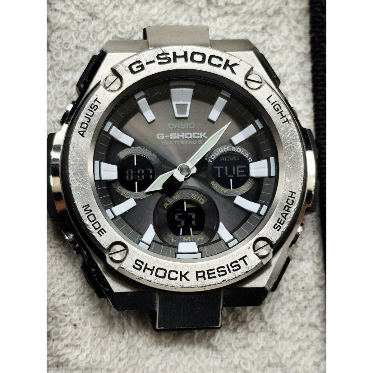 Used gst-w130c G-STEEL Radio Solar Tough Solar G-SHOCK 5515 Multiband 6 Watch