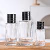 Transparent Spray Glass Bottle, 50ml/100ml, Round Bayonet Design for Perfume or Toner Refill
